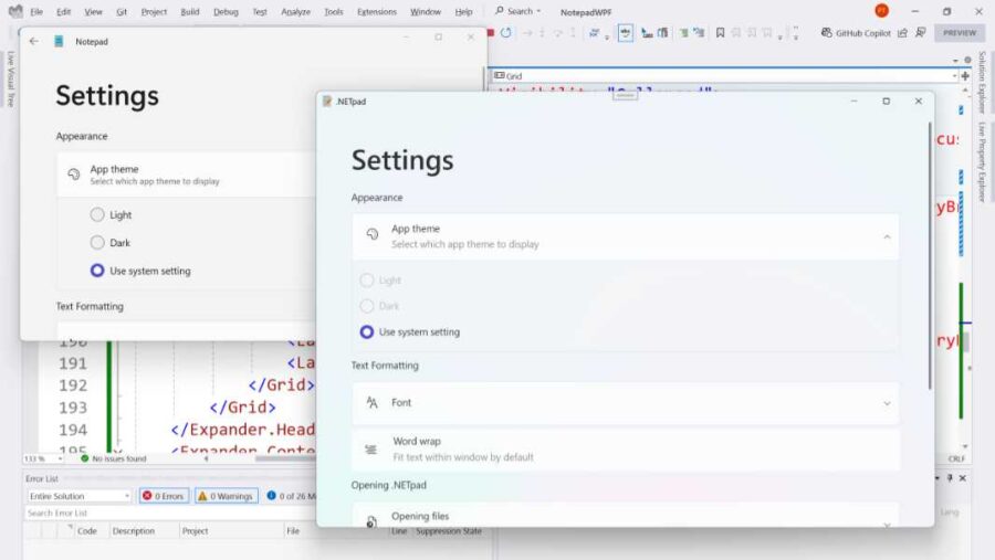 App theme support is coming soon to .NETpad!