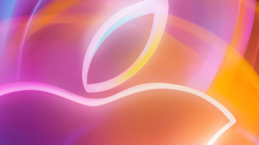 Apple event glow logo