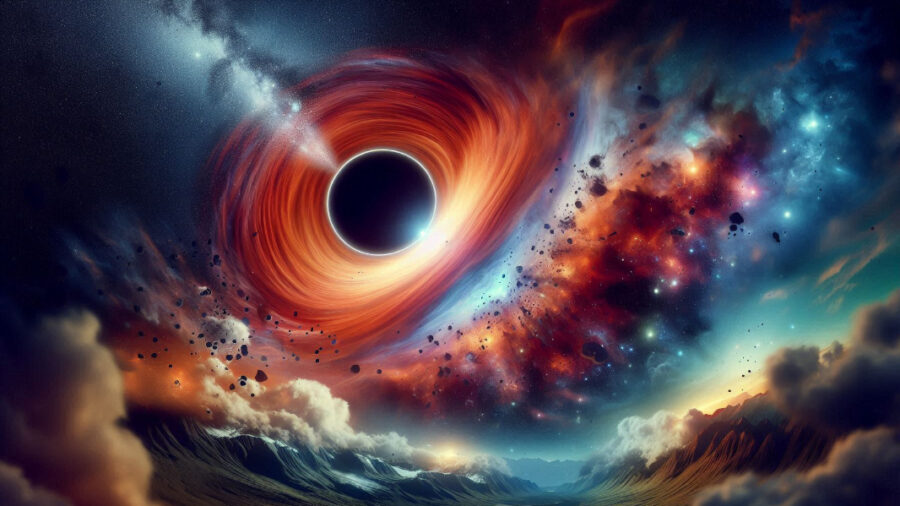 Black hole imploding on itself