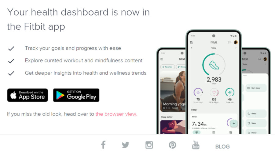 Google is Killing the Fitbit.com Web Dashboard