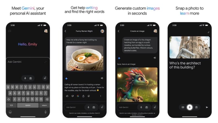 Google Gemini app iOS