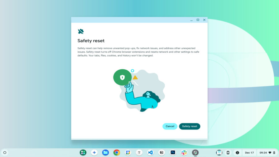 Safety Reset in ChromeOS